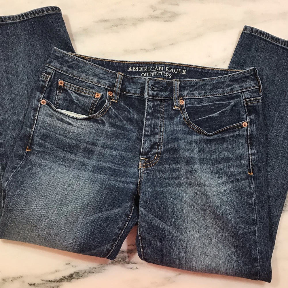 American Eagle Boy Crop Stretch Jeans